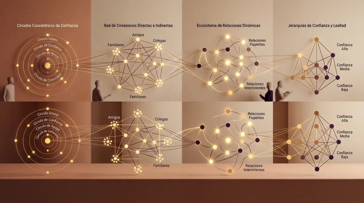 Los tipos de Mapa Relacional y Círculos de Confianza: Clasificación completa y características