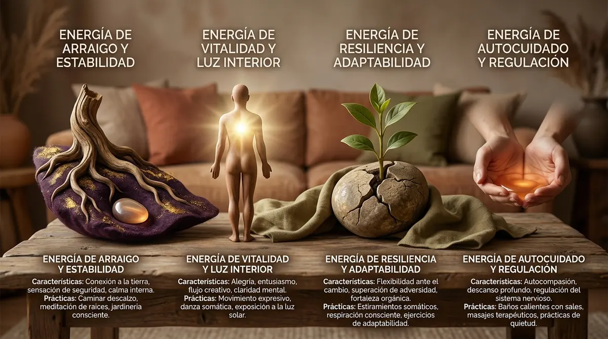 Los tipos de Energía Interna y Autocuidado Somático: Clasificación completa y características
