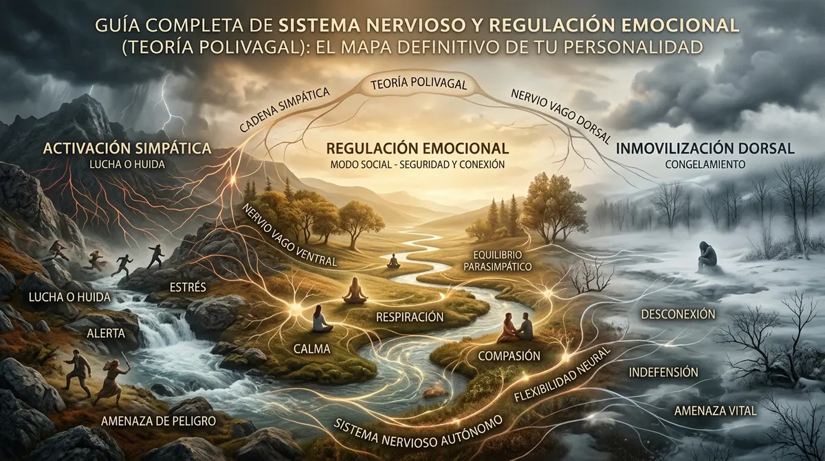 Guía completa de Sistema Nervioso y Regulación Emocional (Teoría Polivagal): El mapa definitivo de tu personalidad